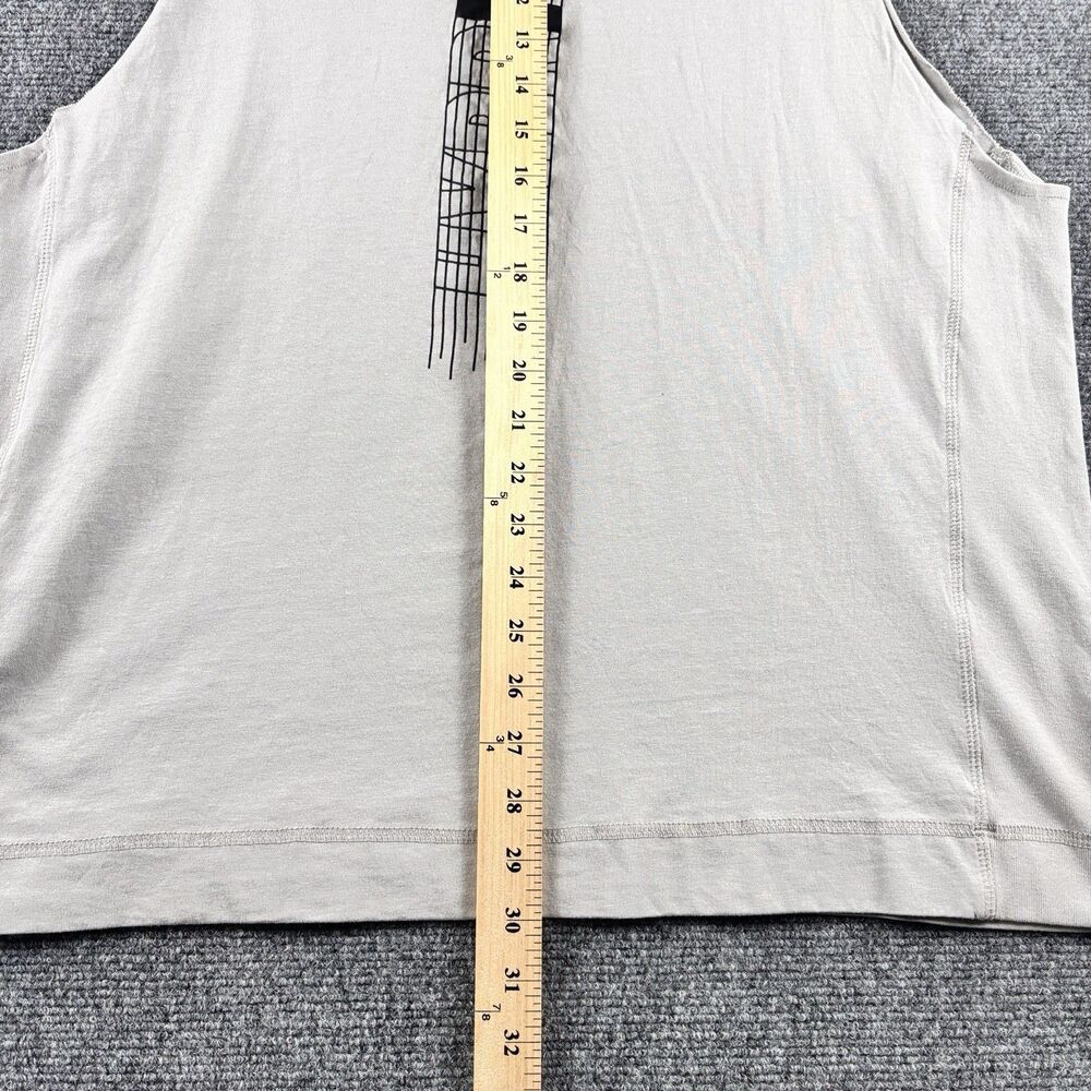 HYPERMOVEMENT Tank Top Mens Medium M Gray Muscle Tank Spine Graphic Workout Gym - Picture 6 of 7